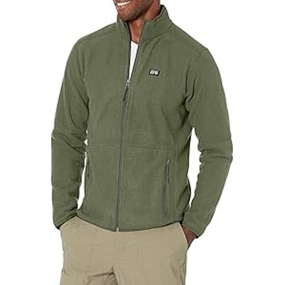 NEW Mountain Hardwear Men's Medium Explore Fleece Jacket, Surplus Green - Picture 1 of 16